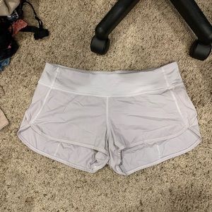 White Size 8 Lulu Lemon shorts